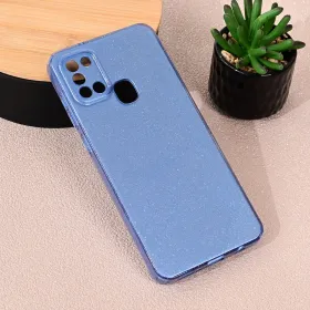 Futrola - maska Sparkle Dust za Samsung A217F Galaxy A21s plava.