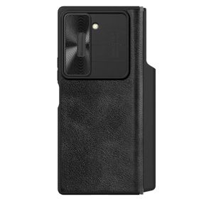 Futrola - maska Nillkin Qin Pro Leather za Samsung F956B Galaxy Z Fold 6 crna.