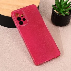 Futrola - maska Sparkle Dust za Samsung A325 Galaxy A32 4G (EU) bordo.