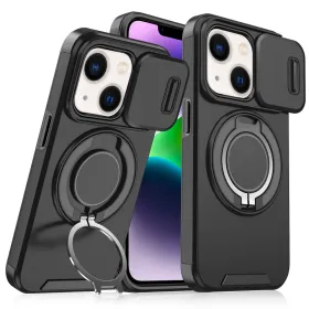 Futrola - maska CamShield Ring stand za iPhone 14 6.1 crna.