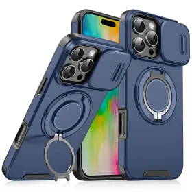 Futrola - maska CamShield Ring stand za iPhone 16 Pro Max 6.9 plava.