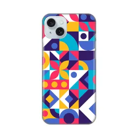 Silikonska futrola - maska print Skin za iPhone 15 Plus 6.7 Colorful Mosaic.