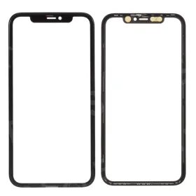 Staklo touchscreen-a + frame za iPhone 11 Crno (Crown Quality).
