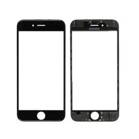 Staklo touchscreen-a + frame + OCA za iPhone 6G Crno (Crown Quality).
