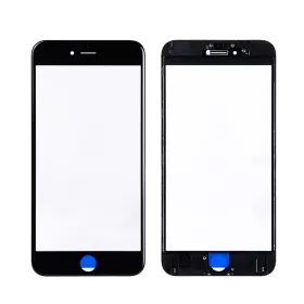 Staklo touchscreen-a + frame + OCA iPhone 6S Plus Crno (Crown Quality).