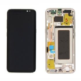 LCD ekran / displej za Samsung G950/Galaxy S8 + touchscreen + frame Gold Service Pack Original/GH97-20457F.