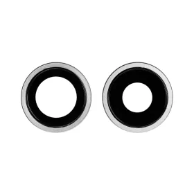 Staklo kamere za iPhone 11 komplet belo.