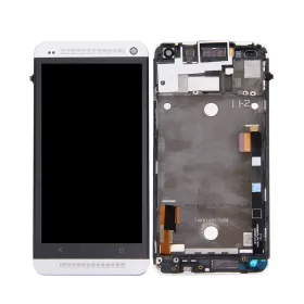 LCD ekran / displej za HTC ONE/M7+touch screen+frame sivi SPO.
