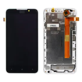 LCD ekran / displej za HTC Desire 316/Desire 516+touch screen crni+beli frame high CHA.