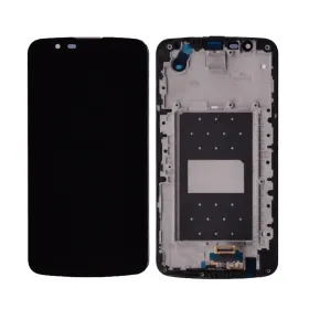 LCD ekran / displej za LG K10/K430DS+touch screen crni+frame(TV-DUAL SIM).