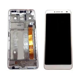 LCD ekran / displej za Alcatel 3V/OT-5099+touch screen beli+frame zlatni SPO.