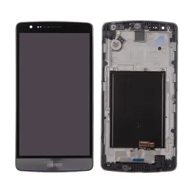 LCD ekran / displej za LG G3/D855+touch screen sivi+frame+vibro+zvucnik+hf konektor SPO SH.