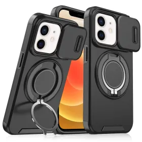 Futrola - maska CamShield Ring stand za iPhone 12/12 Pro 6.1 crna.