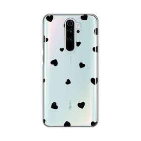 Silikonska futrola - maska print Skin za Xiaomi Redmi Note 8 Pro Hearts.