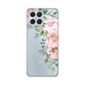 Silikonska futrola - maska print Skin za Huawei Honor X8 Gentle Rose Pattern.