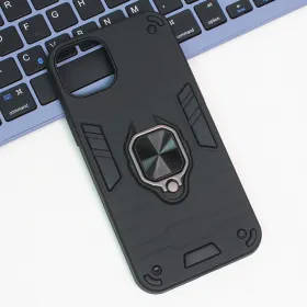 Futrola - maska Cube Ring za iPhone 15 Plus 6.7 crna.