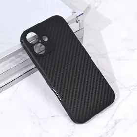 Futrola - maska Carbon fiber za iPhone 16 6.1 crna.