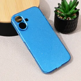 Futrola - maska Sparkle Dust za iPhone 16 6.1 plava.