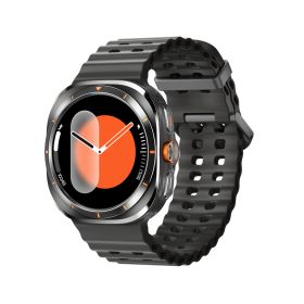 Smart watch W7 Watch Ultra crni (crna silikonska narukvica) (MS).