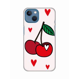 Silikonska futrola - maska print za iPhone 13 6.1 Cherry.