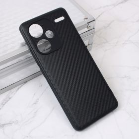 Futrola - maska Carbon fiber za Xiaomi Redmi Note 13 Pro Plus crna.