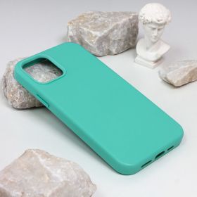 Futrola - maska Beautiful Shine Leather iPhone 12 6.1 mint.