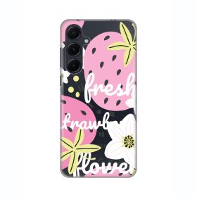 Silikonska futrola - maska print Skin za Samsung A556B Galaxy A55 Fresh Pink.