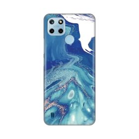 Silikonska futrola - maska print za Realme C21Y/C25Y Blue Marble.