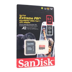 Memorijska kartica SanDisk SDHC 64GB Extreme PRO 4K UHD V30 sa adapterom ZJ CN.