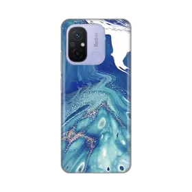 Silikonska futrola - maska print za Xiaomi Redmi 12C Blue Marble.