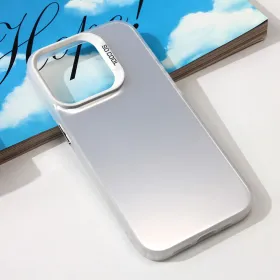 Futrola - maska providna za iPhone 15 Pro 6.1 srebrna.