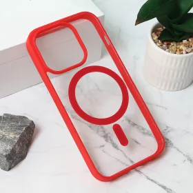 Futrola - maska Magesafe za iPhone 15 Pro 6.1 crvena.
