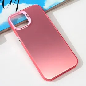 Futrola - maska providna za iPhone 15 6.1 roza.