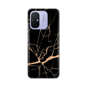 Silikonska futrola - maska print za Xiaomi Redmi 12C All Black.