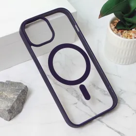 Futrola - maska Magesafe za iPhone 15 6.1 ljubicasta.