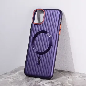 Futrola - maska Magsafe Stripe za iPhone 11 Pro Max 6.5 ljubicasta.