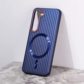 Futrola - maska Magsafe Stripe za Samsung S911B Galaxy S23 plava.