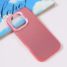 Futrola - maska providna za iPhone 16 Pro 6.3 roze.