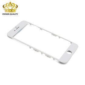 Staklo touchscreen-a za iPhone 7 + frame (Crown Quality) white (MS).