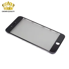 Staklo touchscreen-a za iPhone 7 Plus + frame + OCA stiker + polaroid Original (Crown Quality) black (MS).
