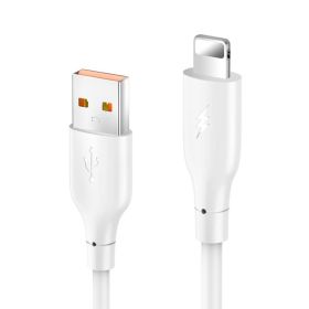 USB Data kabl KONFULON DC64, 3A, USB iPhone Lightning beli 1m.