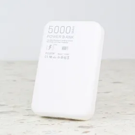 Powerbank Magsafe PD W5 5000mAh bela.