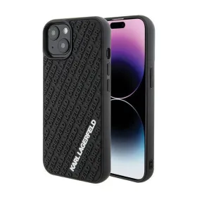 Futrola - maska Karl Lagerfeld Hc 3D Multi Logo za iPhone 15 6.1 crna (KLHCP15S3DMKRLK).