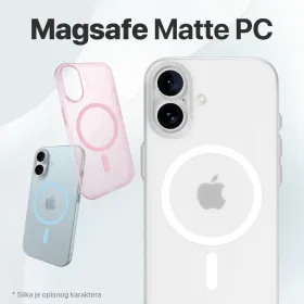 Futrola - maska Magsafe mat PC za Samsung S928B Galaxy S24 Ultra plava.