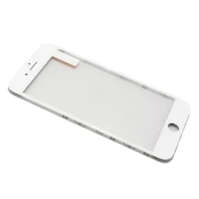 Staklo touchscreen-a za iPhone 8 Plus sa frejmom + oca white (MS).