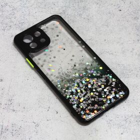 Futrola - maska Frame Glitter za Xiaomi Mi 11 Lite crna.