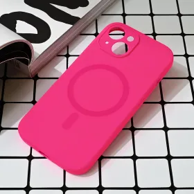 Futrola - maska Magsafe Pure color za iPhone 15 6.1 pink.