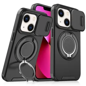 Futrola - maska CamShield Ring stand za iPhone 13 6.1 crna.