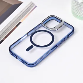 Futrola - maska Magsafe Transparent za iPhone 16 6.1 plava.