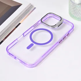 Futrola - maska Magsafe Transparent za iPhone 16 Pro Max 6.9 ljubicasta.